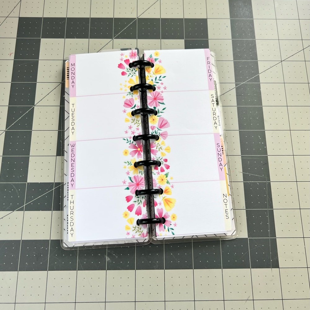 Skinny mini Happy Planner weekly Inserts